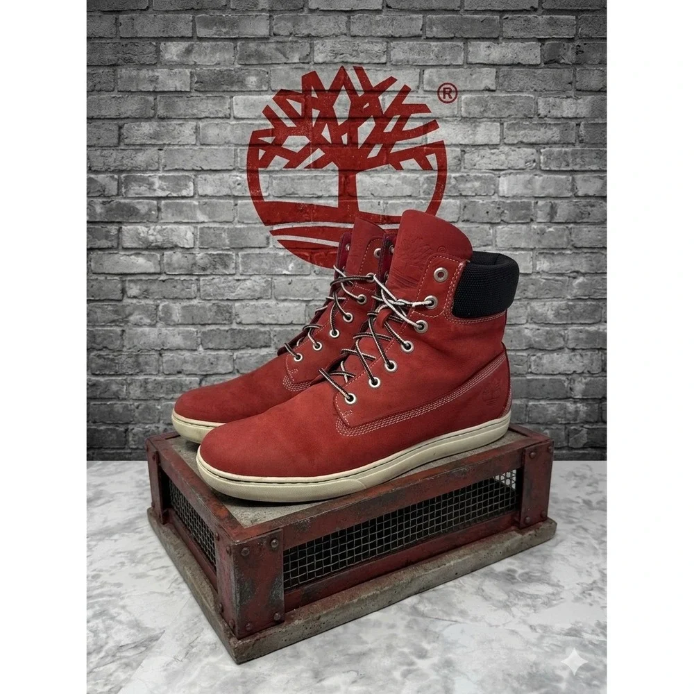 Timberland Adventure 2.0 🚨Cupsole Chukka Red Nubuck Leather Mens Boots 11.5W‎